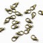 20pc Antique Bronze Lobster Clasps Carousel 1