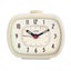 Leni Retro Analogue Standing Bedside Desk Home Alarm Clock Time Ivory 6x11x9cm Carousel 2