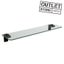 CLEARANCE - ELETECH GLASS SHELF 500MM BLACK Carousel 1