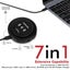 PROMATE All-in-1 USB-C Hub w/ 100W Power Delivery & 10W Qi - Black Carousel 6
