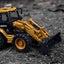 Die-cast Back Hoe Loader Two way Bulldozer Tractor Model 1:50, Metal, Huina 1704 Carousel 6
