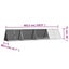 Rabbit Cage Anthracite 403.5x80.5x71 Cm Galvanised Steel Toblaai Carousel 2