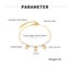 Bracelet Stainless Steel Fashion Pearl CZ Yellow Gold Color Bracelet Carousel 2