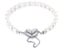 Bracelet Stainless Steel Fashion Heart Design Freshwater Pearl Charm Bracelet Carousel 1