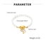 Bracelet Stainless Steel Heart Design Freshwater Pearls Yellow Gold Plated Carousel 2