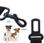 Dog Car Seat Belts Heavy Duty Adjustable Elastic Black Carousel 3