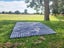 Massive XL Waterproof Check Picnic Blanket Check 2 x 2 Meter Grey Carousel 3