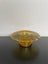 Vintage Bagley amber glass posy bowl c1930s Carousel 1