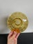 Vintage Bagley amber glass posy bowl c1930s Carousel 4