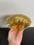 Vintage Bagley amber glass posy bowl c1930s Carousel 5