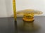Vintage Bagley amber glass posy bowl c1930s Carousel 9