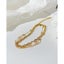 Pearls Multilayer Bracelet Stainless Steel Yellow Gold Plated Bracelet Carousel 4