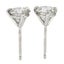 NEW Platinum 1.52ctw 3 Prong Martini Round Brilliant Diamond Stud Earrings Carousel 4
