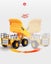 HUINA 1517 Dump Truck Model Car 1:24 Remote Control RC (Hui Na) Carousel 10