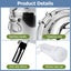 Goat Milking Machine 3L, Automatic Pulsation Vacuum Pump Milker Portable Pulse Carousel 12