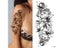 Tattoo Sticker For Women Flower Rose Peony Black Temporary Sleeve Tattoo Carousel 8