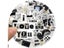 10/30/61pcs Ins Style Cute Stickers Black White Simple Decals Decoration DIY Carousel 2