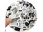 10/30/61pcs Ins Style Cute Stickers Black White Simple Decals Decoration DIY Carousel 3