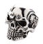 Solid 925 Sterling Silver Huge Skull Biker Ring Sz 14 / Z3 Carousel 2