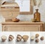 Boho Rattan wooden knobs, can be used for coat hooks (hook) 40mm knob Carousel 3