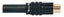 RCA Connector Cord Plug FEMALE BLACK Carousel 1