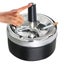 Rotating Ashtray Metal Rotary Chrome Easy To Clean Diameter Home Desktop Decor Carousel 3