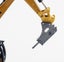 Die-cast Demolition Digger Model Scale, 1:60, Huina 1811 YELLOW Carousel 13