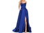 Cheap Royal Blue Velvet One Shoulder Long Maxi Dress Plus Size Special Occasion Carousel 5