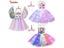 Kids Unicorn Costume Girls Birthday Party Gift LED Lights Sequin Rainbow Tutu Carousel 2