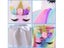 Kids Unicorn Costume Girls Birthday Party Gift LED Lights Sequin Rainbow Tutu Carousel 7
