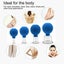 4 Cups Silicone Vacuum Cupping Body Massage Therapy Healthy Suction Carousel 4