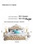 X01 European Luxurious Cream White/Cham 7pieces queen size bedroom set Carousel 8