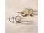 2PC Set Stainless Steel Women Men Gold Black Circle Thick Earring Huggie Carousel 7