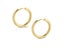 2PC Set Stainless Steel Women Men Gold Black Circle Thick Earring Huggie Carousel 1