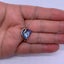 Silver Necklace with Crystal Heart Pendant "Margaritte" (Blue) Carousel 3