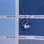 Silver Necklace with Crystal Heart Pendant "Margaritte" (Blue) Carousel 4