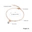 Bowknot Stainless Steel Anklet Rose Gold Plated CZ Anklet Carousel 3