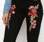 Slim rose embroidery long jeans women's jeans Carousel 2