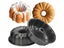 1 X Nonstick Bundt Cake Pan Cake Molds Carbon Steel Fluted Tube Cake Pans Black Carousel 1