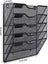 5 Tier Pockets Mesh Wall File Holder Organizer Office Hanging Magazine Rack Carousel 2