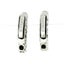 NEW 14k White Gold 0.51ctw Shared Prong Round Diamond 13mm Huggie Hoop Earrings Carousel 5
