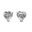 18K White Gold Heart Crystal earrings "Corazon" Carousel 3