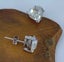 18K White Gold Heart Crystal earrings "Corazon" Carousel 4