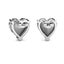 18K White Gold Heart Crystal earrings "Corazon" Carousel 5
