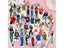 58pcs Four Seasons Dress Girls Decorative Stickers Cute Fashion Characters Carousel 5