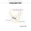Geometric CZ Necklace Stainless Steel Yellow Gold-plated Necklace Carousel 2