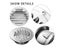 Round Stainless Steel Prevent Pest Ducting Ventilation Grilles Air Circulation Carousel 5