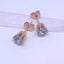 Rose Gold Stud Crystal Earrings "Alexandra" (Pale Blue) Carousel 4