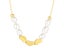 Pearls Heart Stainless Steel Yellow Gold-plated Necklace Carousel 1