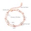 Bracelet Double-layered Pearls Stainless Steel Rose Gold Plated Carousel 2